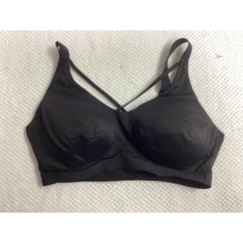 Victoria Sport Secret Black Bra Size 36 D Paded‎ Adjustable Straps Lightweight